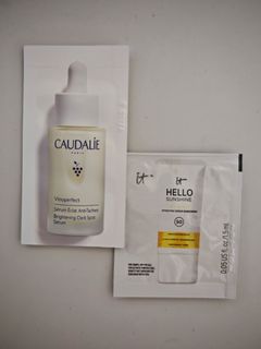 📌$10 each ✅️ Caudalie Vinoperfect Brightening dark spot serm 1ml sample/ ✅️ IT Hello sunshine hydrating serum sunscreen SPF50 1.5ml64202892255875110