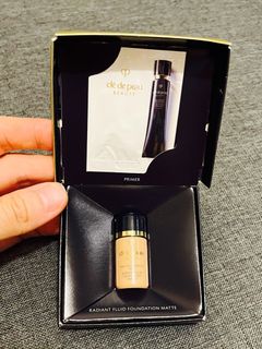 方便出trip旅行用🫶🏻 Cle de peau, 3ml O10, radiant fluid foundation matte 鑽光透薄修護粉底液 / 0.3ml primer, VOILE CRÈME CORRECTEUR N CORRECTING CREAM VEIL|粧前乳霜 (光采柔滑) SPF25 PA++64204534851714110