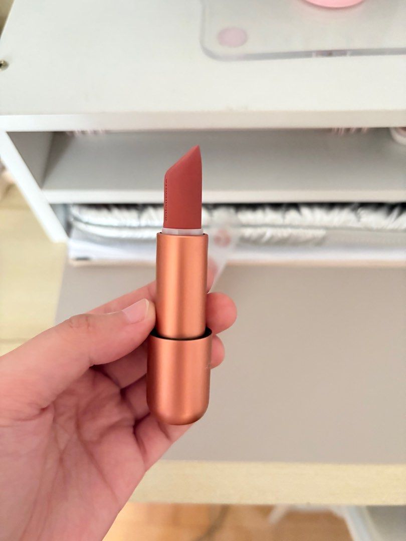 Colourette Lipstick in Rest Day (Category: Makeup) located in Cavite. Submitted by bixcuittt (Listing ID 1398948001, Image 1). Description: - Colourette Rest Day lipstick - Matte finish - Beautiful rose gold metallic tube - Unused condition - Includes original box.