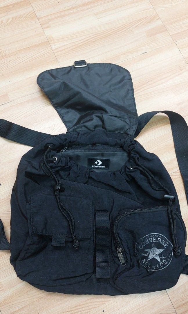 Converse One Star Nylon Rucksack Backpack (Category: Backpacks) located in Manila. Submitted by myelite.otakuworld (Listing ID 1398909506, Image 3). Description: Converse One Star Backpack Nylon Material Used but good condition, no tears..