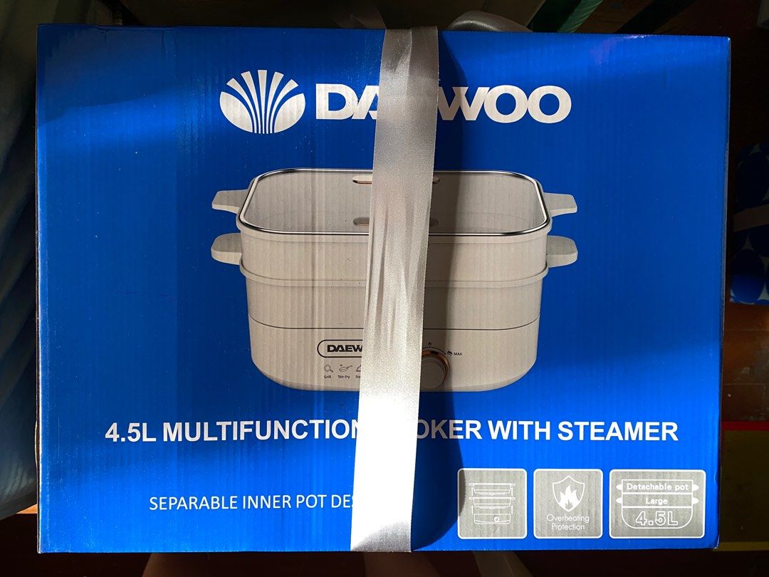 Daewoo Cooker and Steamer Sealed Box (Category: Cookers) located in Quezon City. Submitted by jeckmarj (Listing ID 1398956639, Image 2). Description: Daewoo Cooker and Steamer Sealed Box Brand New.