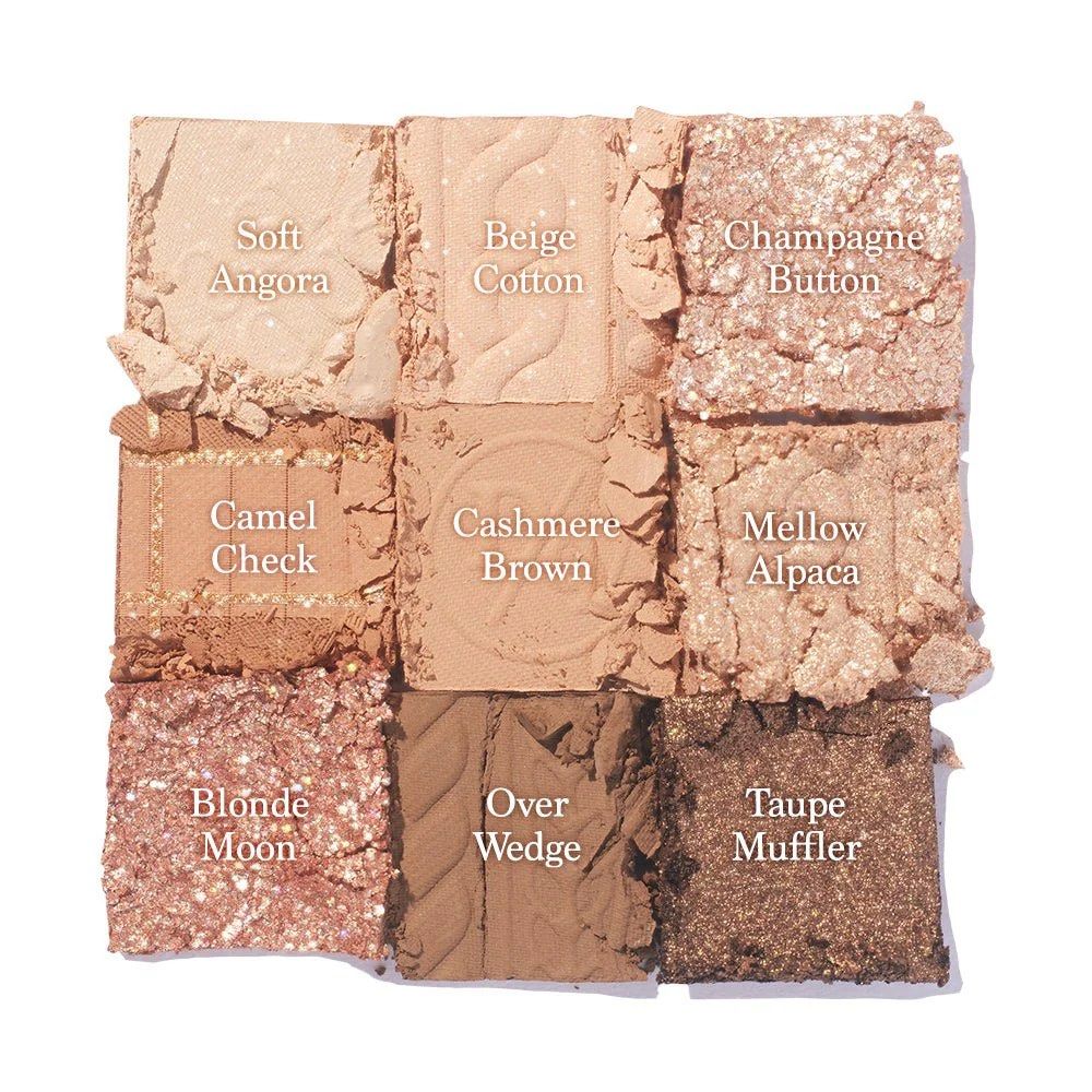 Dasique Knit Beige Eyeshadow Palette (Category: Makeup) located in Manila. Submitted by uuusong (Listing ID 1399022184, Image 2). Description: Bought in Korea 2024! Lightly used, neutral to warm tone friendly.