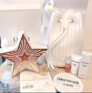 Dior 2025最新聖誕星星包裝盒連JADORE 香水+索繩布袋唇蜜Set64196896654209110