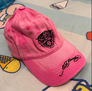 Ed Hardy 粉紅色牛仔布鴨舌帽64203548387585110
