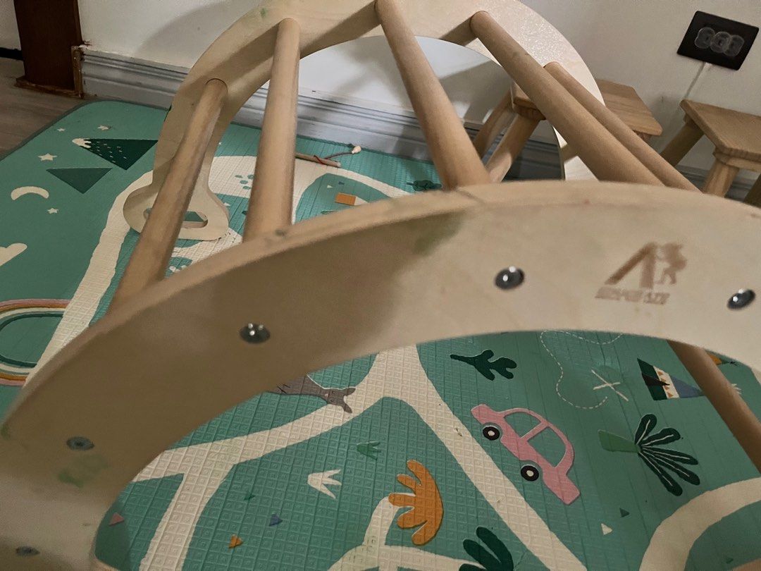 EDUCRATE Rocker Arch (Category: Infant Playtime) located in Quezon City. Submitted by ericas5 (Listing ID 1398953573, Image 3). Description: For sale: EDUCRATE Rocker & Arch PHP 1,500 Used but the wood is in good condition, only some paint stains Original Price PHP 2,899 .