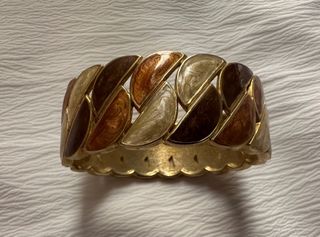 Elegant Vintage Gold Tone Half Moon Bracelet 高貴復古金系半月乎鐲/手鏈64203548179457110