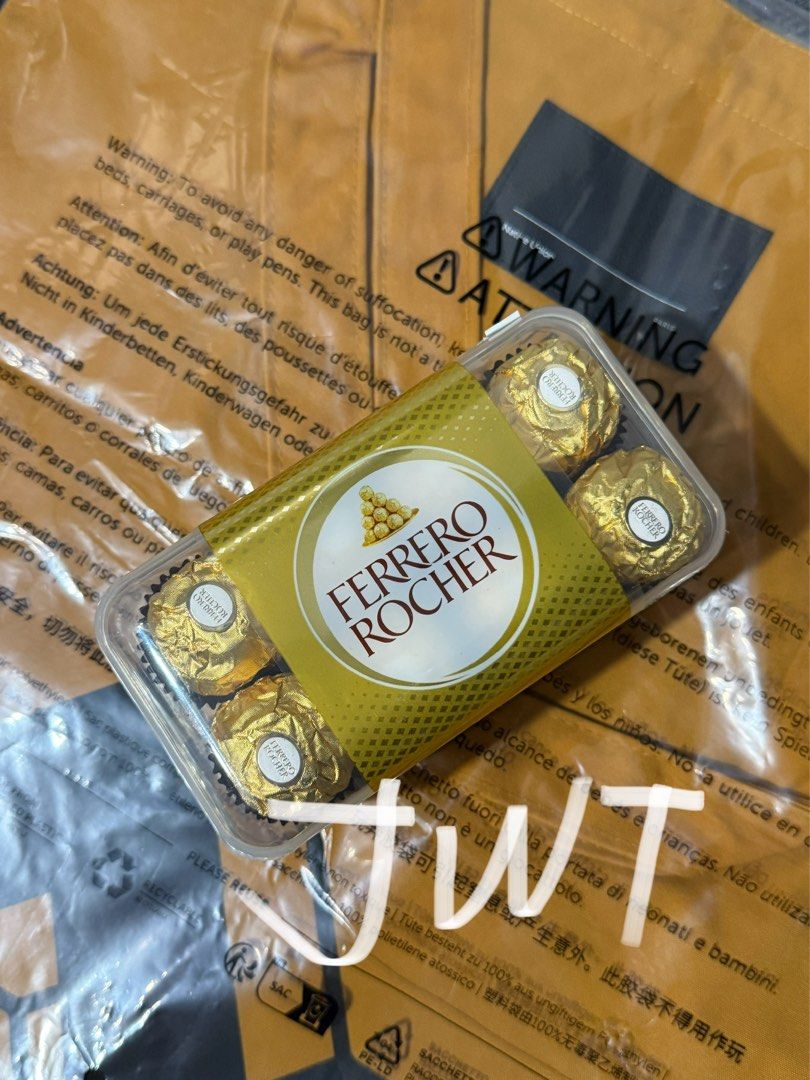 Ferrero Rocher Chocolate (Category: Other Food & Drinks) located in Paranaque City. Submitted by wilhelmmm_ (Listing ID 1399033510, Image 2). Description: NO LAST PRICE!!!!! Ferrero Rocher for sale!!!!! Perfect for gifting. 24 pieces - ₱450 (Mall Price: ₱764.50) 30 pieces - ₱470 (Mall Price: ₱750.00) 16 pieces - ₱300 (Mall Price: ₱399.95) Also available COD via Lalamove Shipping via J&T (Cash upon pick up) MOP: Gcash or Maribank.