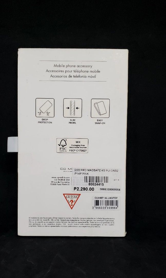 FIXED PRICE original guess iphone 14 pro case (Category: Cases & Sleeves) located in Cavite. Submitted by buywhatulove (Listing ID 1398992202, Image 3). Description: LAST PRICE BRANDNEW ORIGINAL.