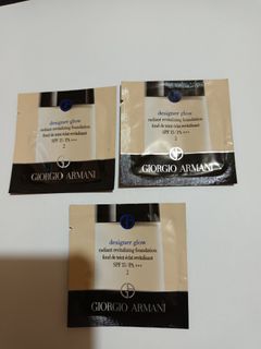 Giorgio Armani Designer Glow 光感粉底液 色號2號每包1ml 每包5元  到期日 2026年64203088454401110