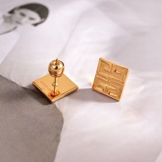 Givenchy earrings 紀梵希金色方形耳環outlet64200587533059110