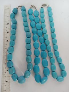 一手三條松石howlite16寸頸鏈，共售380元。單一條150元。no.B18.10.2564198645589763110