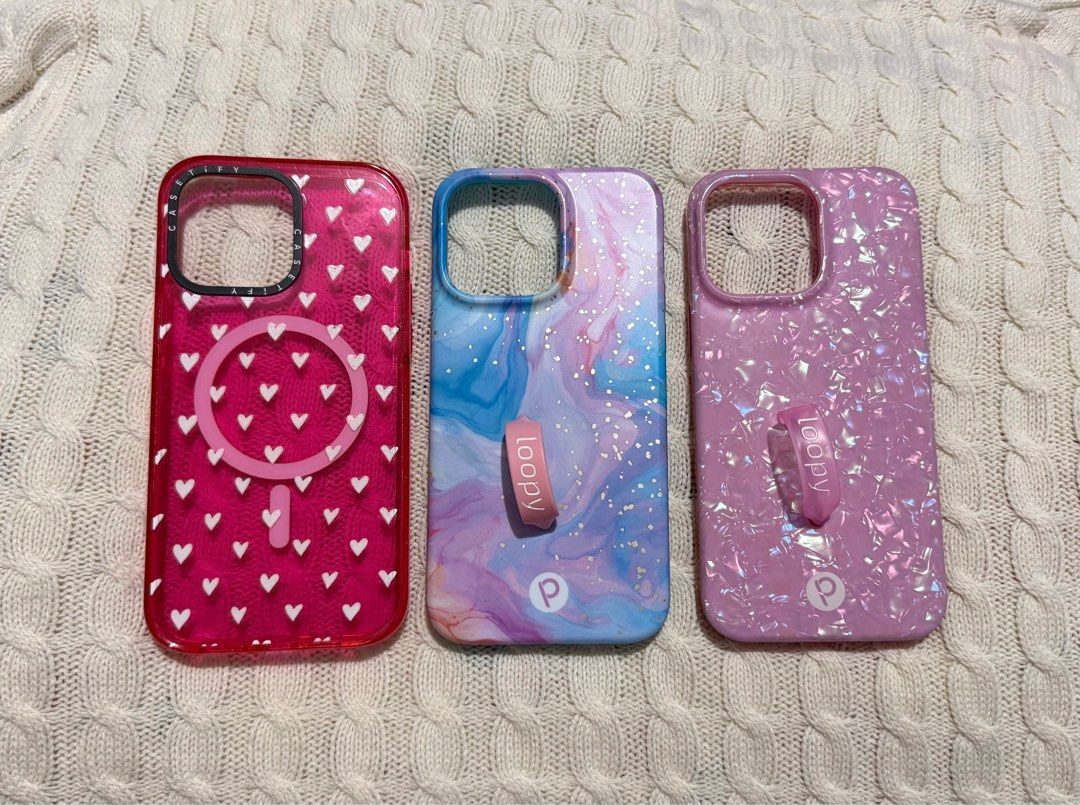 TAKE ALL IPHONE 14 promax CASETIFY LOOPY (Category: Cases & Sleeves) located in Cavite. Submitted by msy.corner_ (Listing ID 1398984786, Image 1). Description: TAKE ALL 2500 CASETIFY PINK HEARTS 900 Loopy BLUE 700 Loopy PINK 1200.
