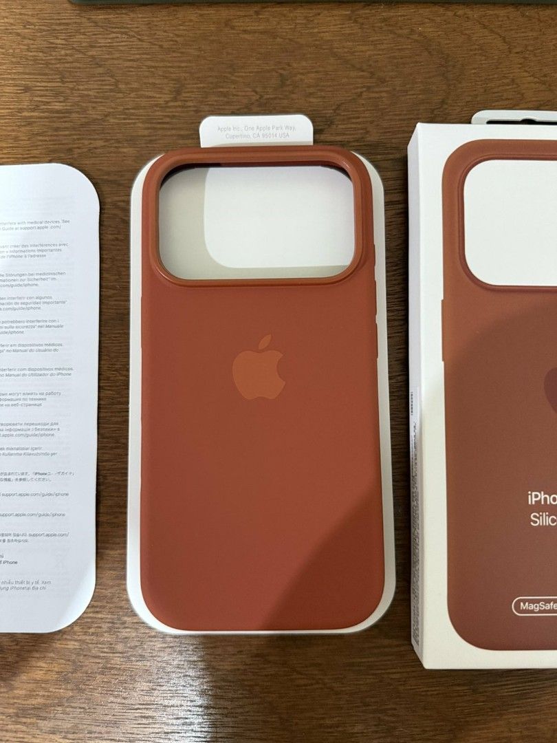 iPhone 17 Pro MagSafe Silicone Case [TERRA COTA BROWN] (Category: Cases & Sleeves) located in Manila. Submitted by zionmerced (Listing ID 1398926716, Image 2). Description: Pm me :).