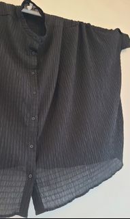 JAPAN LUPILIEN ルピリアン, Loose-feel Blouse, Polyester/Polyurethane, Size F64200820436610110