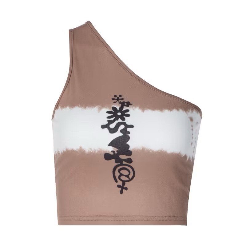 Jennie One Shoulder Tie Dye Crop Top (Category: Others Tops) located in Pasig City. Submitted by luckyvicky_ (Listing ID 1398932096, Image 3). Description: Jennie Inspired One Shoulder Tide Dye Top Size: S.