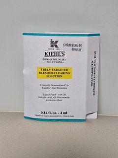 Kiehl's Blemish Clearing Solution 水楊酸抗粉刺精華液 4ml64201856921347110