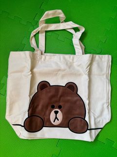 LINE FRIENDS 布朗熊 帆布袋64198417741570110