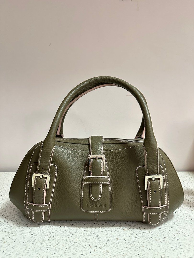 Loewe Senda Shoulder Bag Green, Luxury, Bags Wallets on Carousell