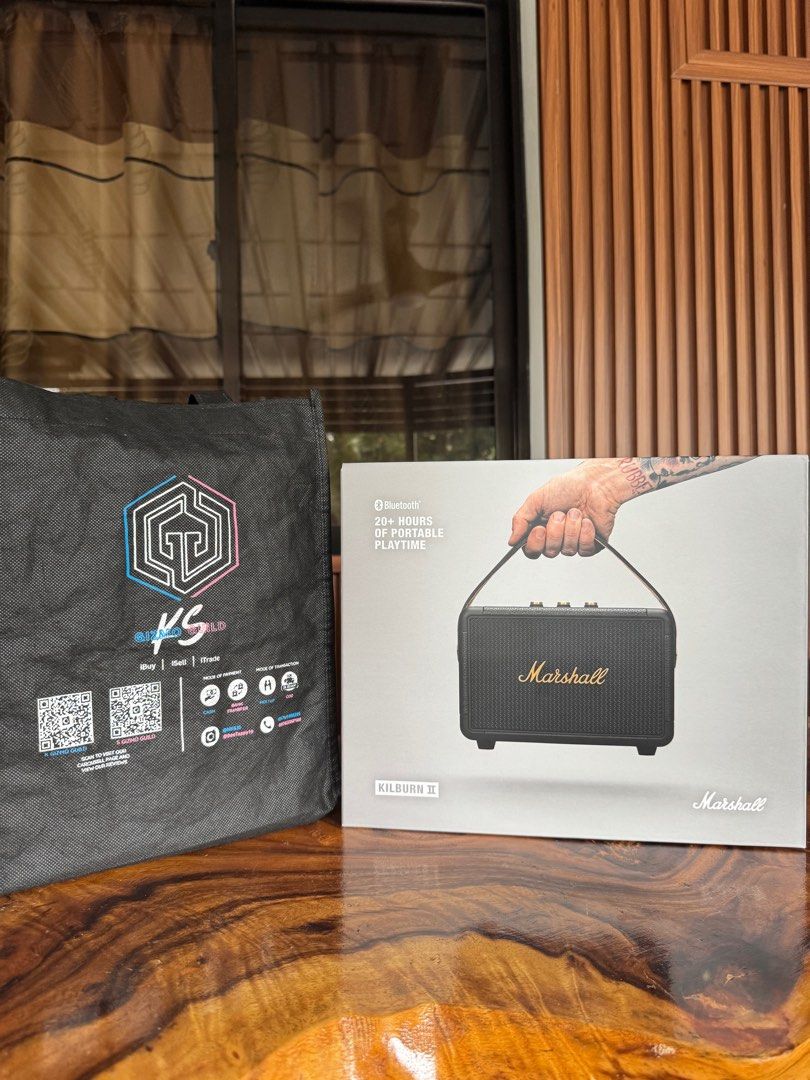 Marshall Killburn 2 Brandnew Sealed (Category: Soundbars, Speakers & Amplifiers) located in Quezon City. Submitted by NKG35 (Listing ID 1399019905, Image 2). Description: Fresh from Digital Walker Midnight Launch‼️ Grab these brandnew Marshall Speakers below SRP Limited stocks only! 🔥 🔊 Marshall Kilburn II – 2 pcs. available SRP: P15,990.00 Selling it for: P12,500.00 ✅ Brand new, sealed ✅ Great for audiophiles and gift-giving 📍 Meet-ups / COD 