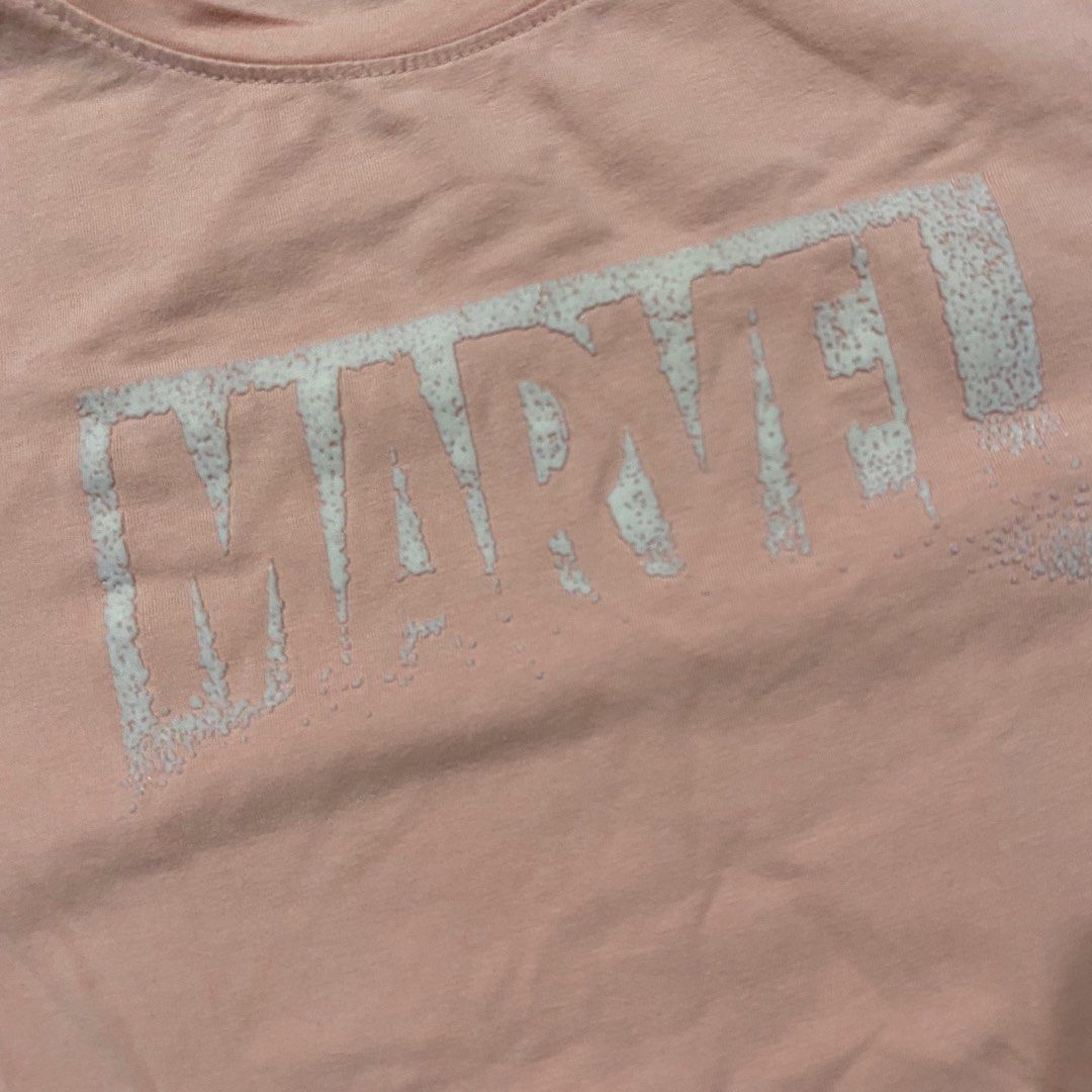 Marvel Avengers Light Pink Shirt (Category: Babies & Kids Fashion) located in Quezon City. Submitted by chartreuse2018 (Listing ID 1399002163, Image 3). Description: ✨ [Marvel Avengers Light Pink Shirt] ✨ 📌 Size: Small 📌 Condition: 9.5/10 📌 Material/Details: cotton 📌 Features: felt lettering as the design.