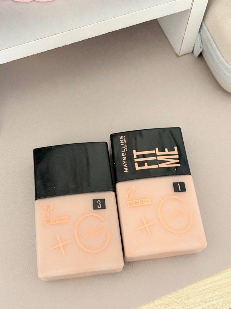 Maybelline Fit Me Fresh Tint (Category: Makeup) located in Cavite. Submitted by bixcuittt (Listing ID 1398947031, Image 1). Description: Maybelline FitMe Fresh Tint Shade: 01 and 03 • swatched only. i personally do not prefer the finish (that's why i'm selling this out) •98% full!!.