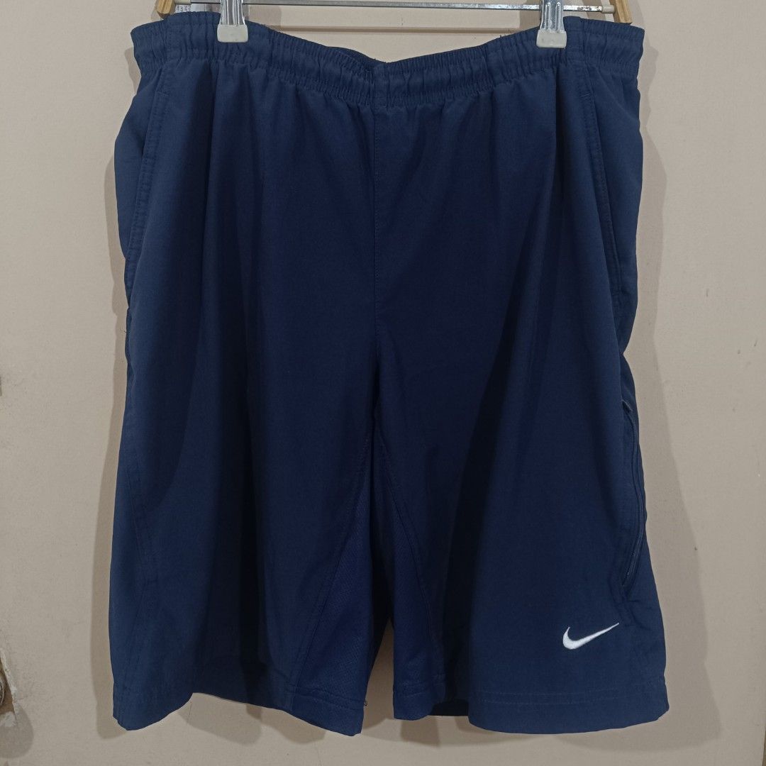 Nike Dri-FIT Shorts - Navy Blue (Category: Shorts) located in Manila. Submitted by imrald (Listing ID 1399009342, Image 1). Description: Nike Dri-FIT Shorts - Navy Blue Size Medium Waist 32-36, Length 21" - With 2 side pockets - 1 zipper pocket at the bottom side PHP 400 Payment: GCash, Bank Shipping: Lalamove, J&T.