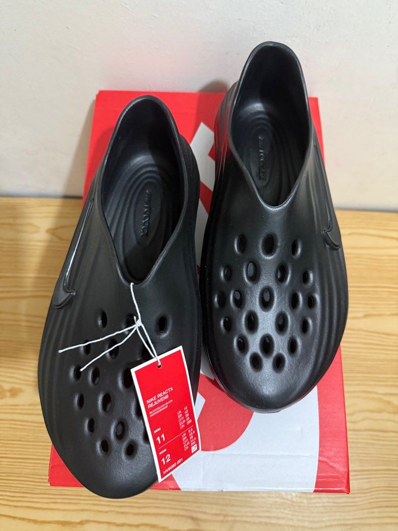 Nike ReactX Rejuven8 - ‘Triple Black’ (Category: Sneakers) located in Marikina City. Submitted by heneral_luna7141 (Listing ID 1398917824, Image 2). Description: Nike ReactX Rejuven8 - ‘Triple Black’ 100% BrandNew and Original Size: 11 12.
