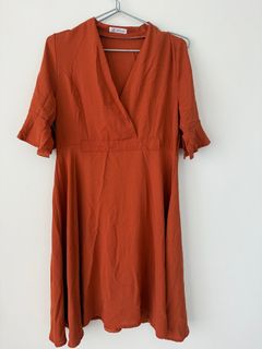 OL法式 短款女神裙Chao & Liang Wrap Dress64196705526273110
