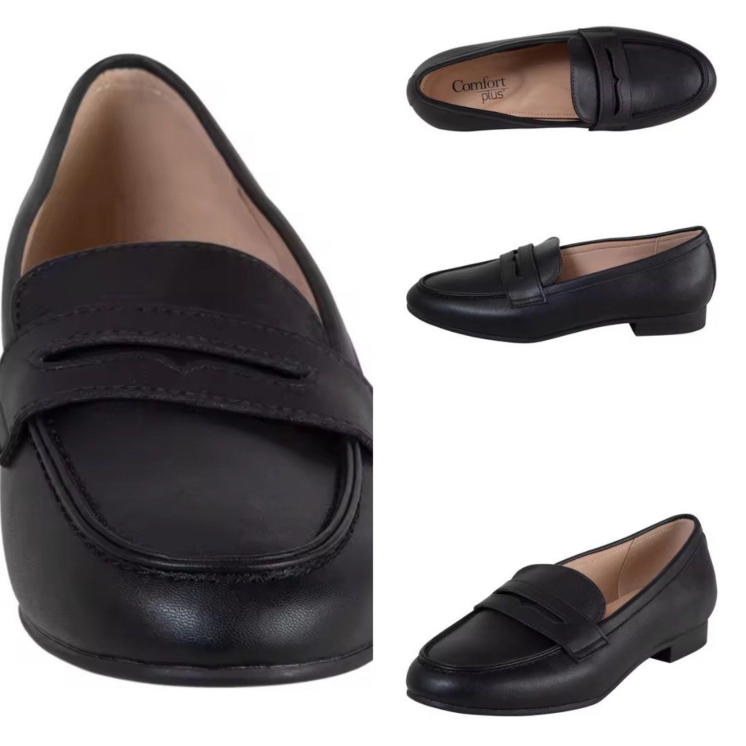 Payless Comfort Plus Dana Loafers - Black (Category: Loafers) located in Pasig City. Submitted by bea.rg (Listing ID 1398877006, Image 1). Description: Super tibay loafers from Payless! Best if you have slim feet. No flaws but well used based from its condition. - Color: Black - Size: 5.5 US - Originally priced Php 1,450 in LazMall Features: - Classic penny loafer style - Includes original box RFS: Declutterring ❕Payment prior to shipping policy 