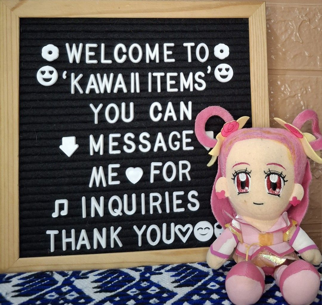 Pretty Cure PreCure Anime Doll Plush Toy (Category: Plushies & Soft Toys) located in Bulacan. Submitted by kawaii_items_stuffed_toys (Listing ID 1399034078, Image 1). Description: Preloved From japan box Flaws (See Photos) Vintage Collection Banpresto 2008 Pretty Cure PreCure Anime Doll Height 8inches/20cm Just message me if you ever want to see more pictures of the item, I'm more than glad to assist you. 📌Location: San Jose Del Monte Bulacan, P