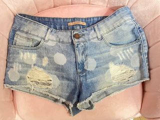 Pull&Bear 藍色 牛仔短褲64200820705794110