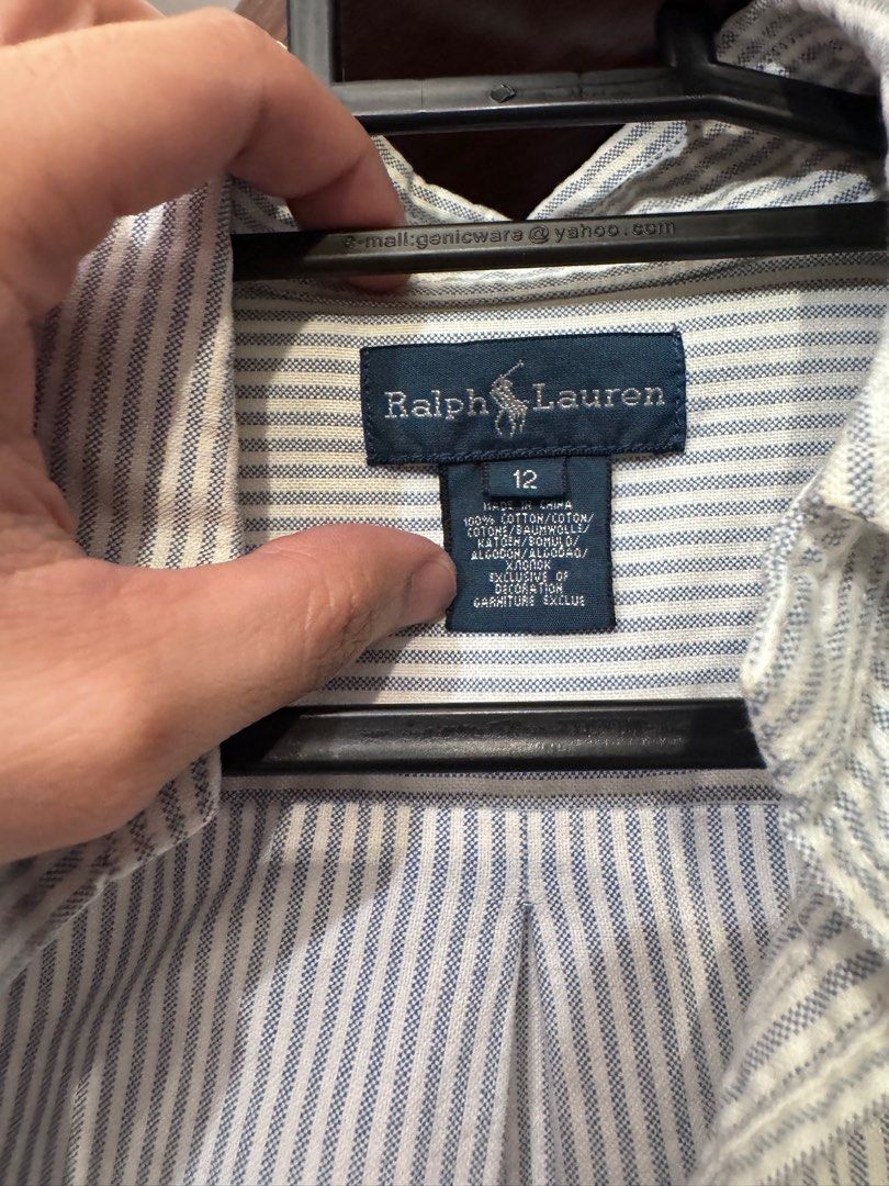 Ralph Lauren button down polo (Category: Formal Shirts) located in Manila. Submitted by seerr02 (Listing ID 1399020445, Image 2). Description: rfs: decluttering W19 L26.