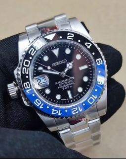 【訂制】SEIKO MOD  BATMAN圈藍面左霸 搭載精工NH35機械機芯 40mm 904L精鋼 藍寶石玻璃面 附送精美錶盒64202895092610110