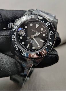 【訂制】SEIKO MOD黑鋼左霸 搭載精工NH35機械機芯 40mm 904L精鋼 藍寶石玻璃面 附送精美錶盒64202678214914110