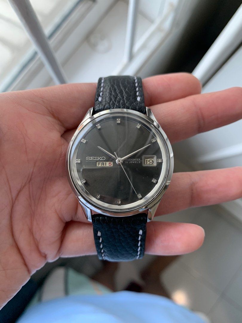 Seiko Sealion M55 Weekdater 26 jewels crosshair sunburst dial ref