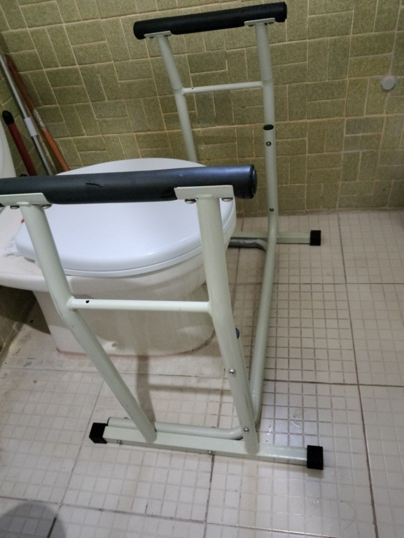 Stand alone toilet rail (Category: Medical Supplies & Tools) located in Cavite. Submitted by indigence (Listing ID 1398870537, Image 2). Description: available while posted. make an offer if interested Bathroom Safety Assist Frame with Support Grab Bar Handles & Railings for Elderly -For Seniors, Handicap & Disabled -Freestanding Commode Stability Handrails -Supporting up to 300 pounds, the sturdy, stand alone toilet rail conveniently -Provides s
