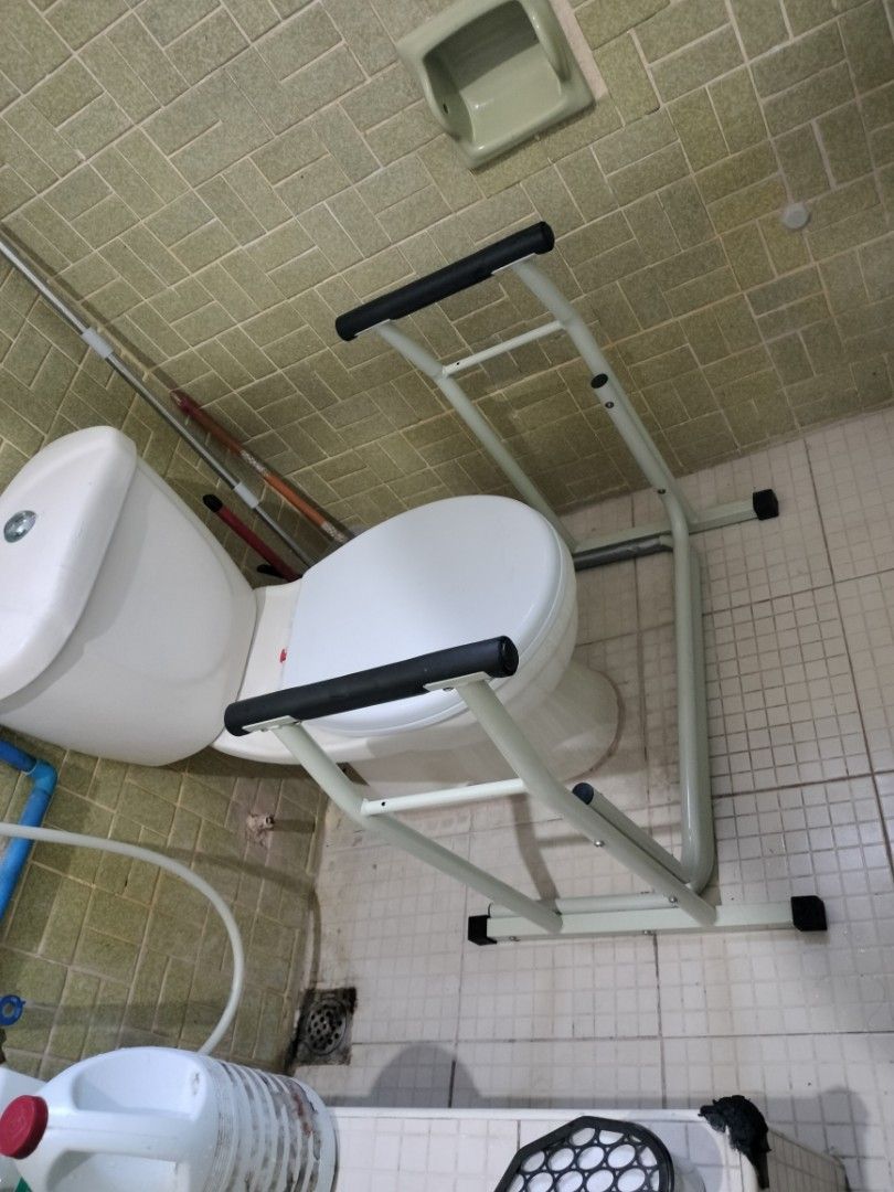 Stand alone toilet rail (Category: Medical Supplies & Tools) located in Cavite. Submitted by indigence (Listing ID 1398870537, Image 1). Description: available while posted. make an offer if interested Bathroom Safety Assist Frame with Support Grab Bar Handles & Railings for Elderly -For Seniors, Handicap & Disabled -Freestanding Commode Stability Handrails -Supporting up to 300 pounds, the sturdy, stand alone toilet rail conveniently -Provides s