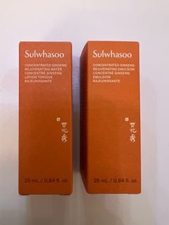 Sulwhasoo 雪花秀 concentrated ginseng rejuvenating water 25ML + concentrated ginseng rejuvenating emulsion 25ML64203806330754110