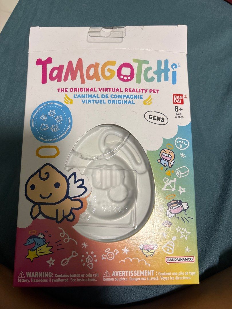 Tamagotchi Gen3 Virtual Pet - Brand New (Category: Interactive Toys) located in Singapore. Submitted by nageswary8 (Listing ID 1398981470, Image 2). Description: - Angel Tamagotchi Gen3. - Classic digital pet experience. - Comes with original packaging. - Perfect for collectors or nostalgic fun. - Requires batteries (not included). - Used once only .