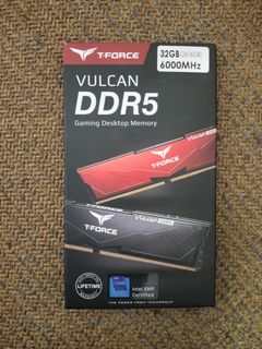 T-FORCE VULCAN DDR5 32GB (16GB*2) 6000MHz Black64195203449217110