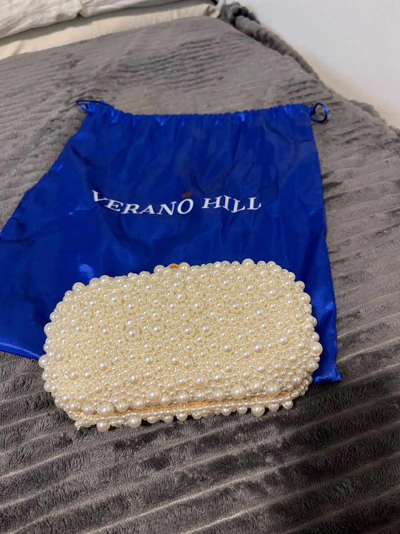 Verano Hill Pearl Clutch Bag (Category: Clutches) located in Taguig. Submitted by aziald (Listing ID 1398938233, Image 3). Description: Pearl clutch bag can be used as bridal bag or other occassions.