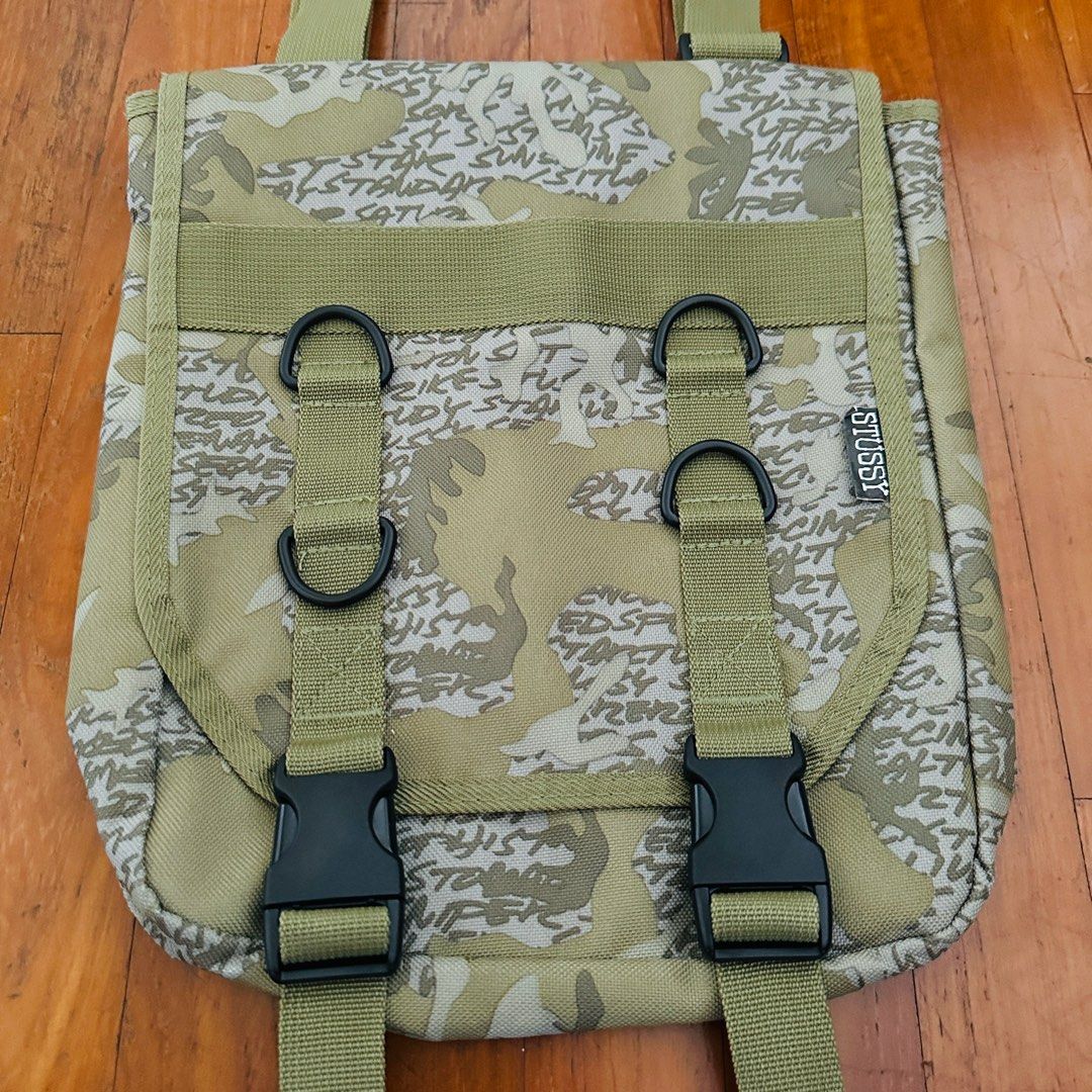 Vintage 90's Stussy x Futura Design Camo Mini Sling Shoulder Bag