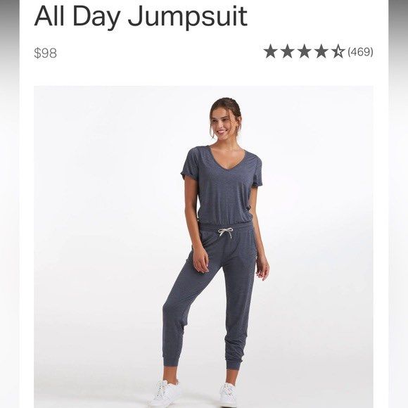 Vuori all day jumpsuit medium (Category: Activewear) located in Iba. Submitted by xooperfindslb (Listing ID 1398957386, Image 1). Description: Vuori all day jumpsuit Heathered gray Medium on tag No issue Like new Original price $98 or 5,500+ .
