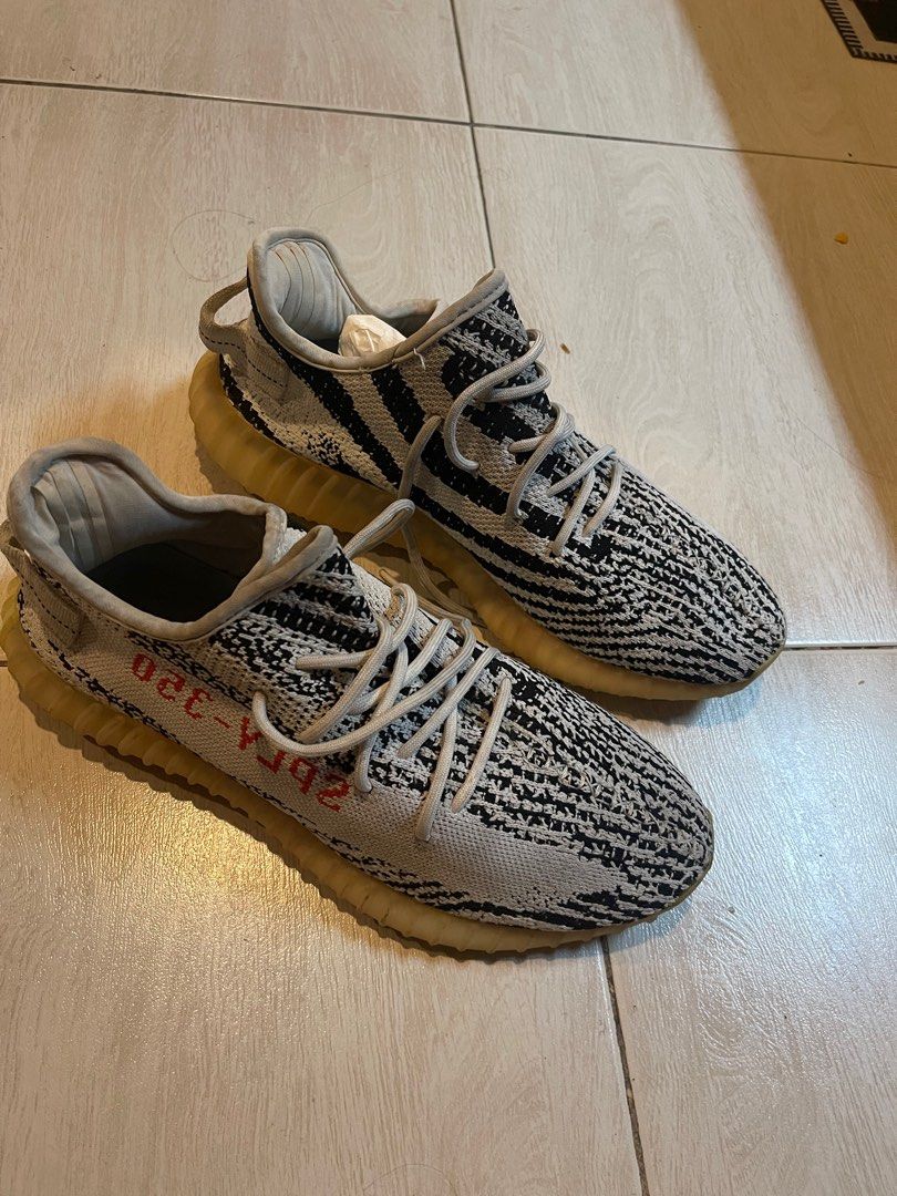 Yeezy Boost 350 Zebra (Category: Sneakers) located in Malabon City. Submitted by mph_thrift (Listing ID 1399013976, Image 1). Description: Size 11 No Box.