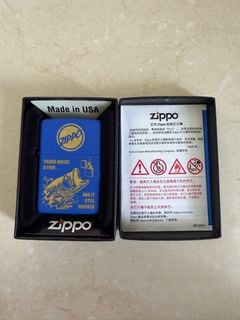 Zippo 打火機 藍色 釣魚圖案64196300164353110