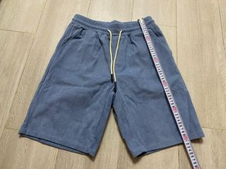 100%全新 藍色燈芯絨短褲64213656604929110