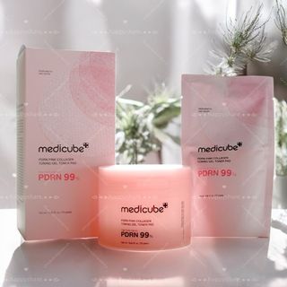 [香港官網現貨]🌟1600+好評🌟 Medicube PDRN [彈潤美白] - PDRN粉紅膠原凝膠爽膚棉 / PDRN PINK COLLAGEN TONING GEL TONER PAD 一盒70片64225599674114110