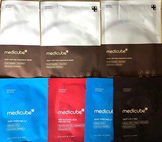 16件samples-Medicube 深層胜肽面膜、紅酸舒緩棉片、洗髮水64216658178049110