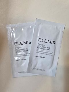 [2 packs, $2.5 per pack] Elemis Dynamic Resurfacing Night Cream 2ml sample trial/travel size64219701731458110