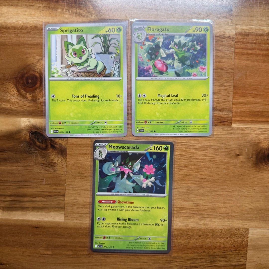 amazing rare cards Sprigatito & Fuecoco & Quaxly